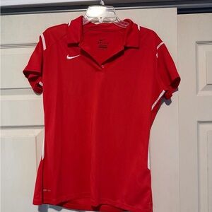 Nike Dri-FIT Red Polo Shirt